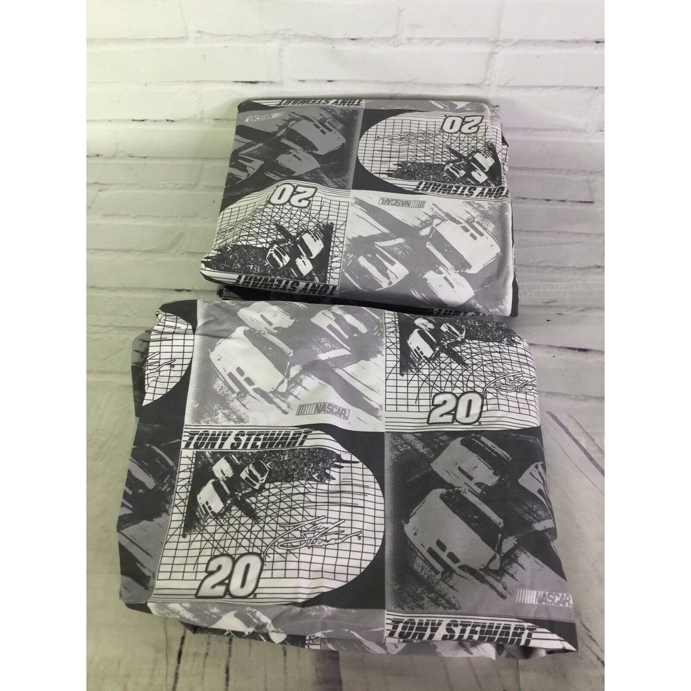 Nascar Tony Stewart 20 Racing Twin Sheet Set Licensed Flat and Fitted Sheet Only